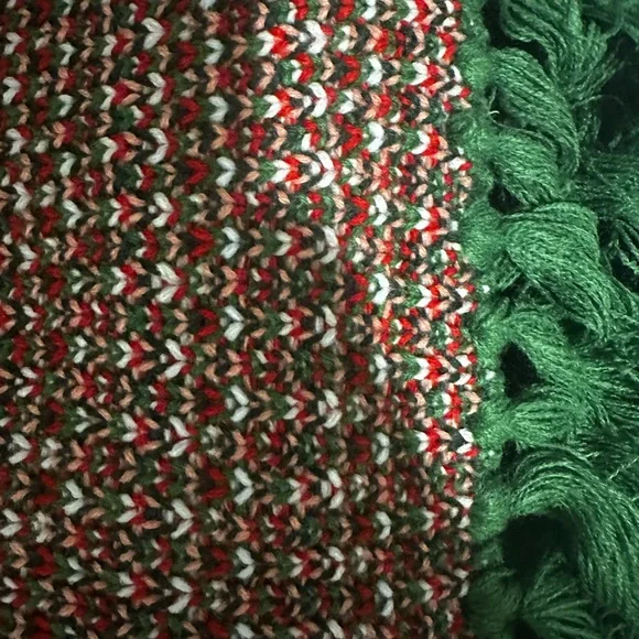 FARM Rio Green and Red Cozy Blanket - Picture 3 of 9